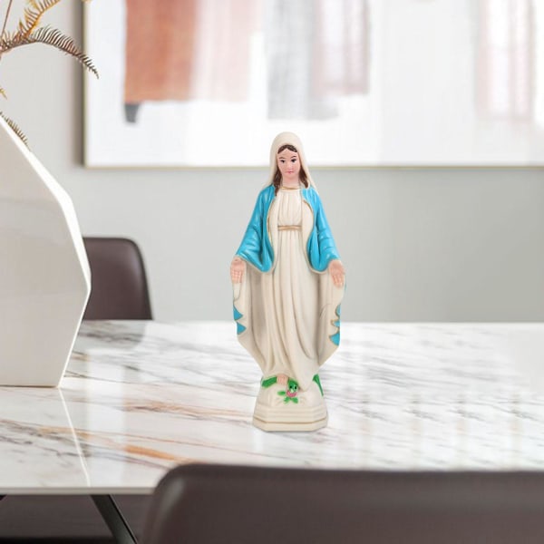 1/2/3 Välsignade Jungfru Maria statyett karaktär Skulptur Staty Blue Coat 10cm 1Set