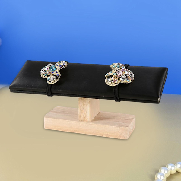 1/2 Bärbar Watch Display Stand Smycken Towers för sovrum Black 20 x 6 x 8cm 1Set