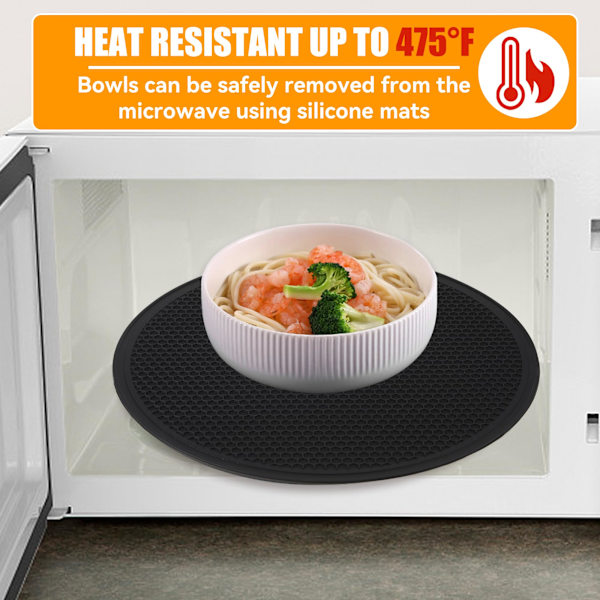 1/3/5 2st Silica Gel Large Silikonmatta Livsmedelsklass And Black 1Set