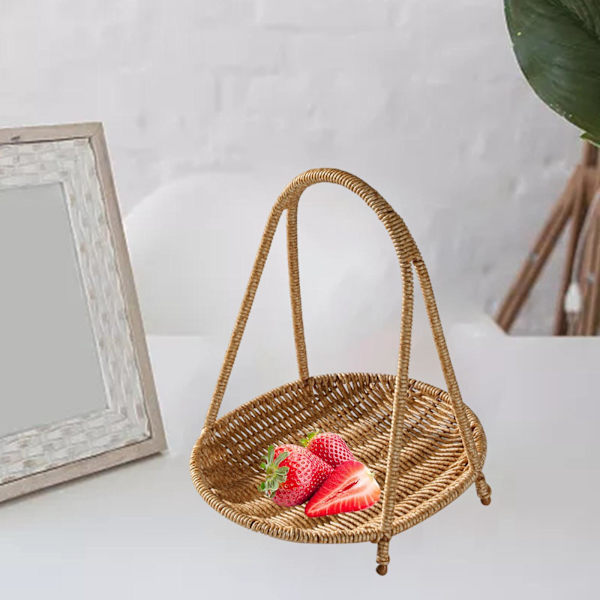 Handgjord Brickdekor Organizer för semesterfödelsedag Oval Single Tier Medium