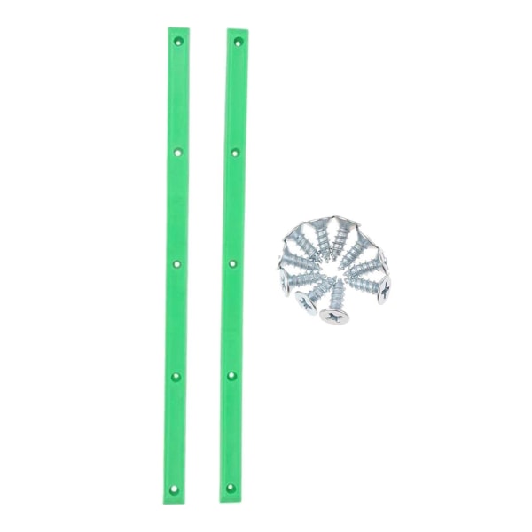 1/2/3 1 par Skateboard Head Anti Bump Protect gummiremsa Green 36x1.7x0.7cm 1Set
