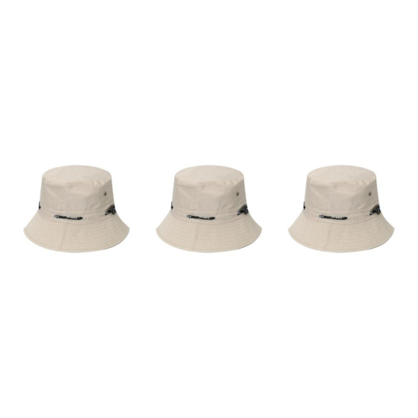 1/2/3/5 Bekväm och andningsbar fiskarehatt för sol cream-coloured 58cm 3PCS