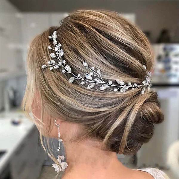 1/2/3/5 Elegant bröllopshårkammar gjorda av legering Inte lätt att Rose Gold 1 Pc