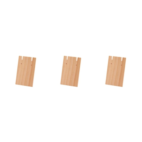 3/5 trätillverkat displayställ för örhängen Brett displayutrymme L 3Set
