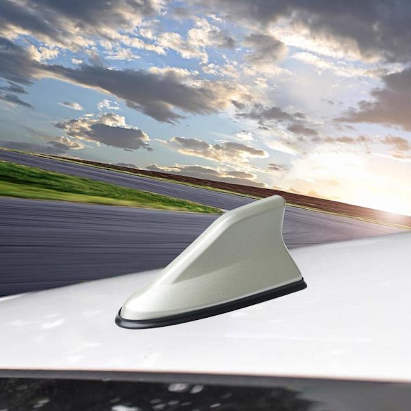 1/2 Shark Fin Antenn Universal Bil Dekorativ Vattentät Auto gold 1Set