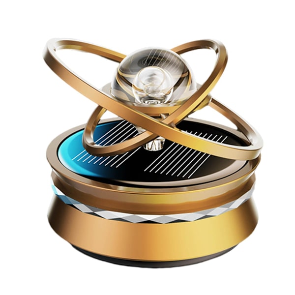 1/2/3 Solar Powered Car Air Freshener För Creative Small Car Golden 58x69mm 1Set