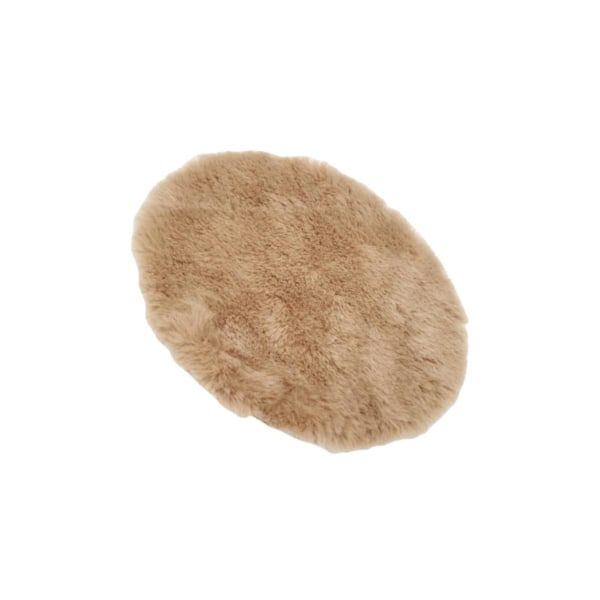 1/2/3/5 Plysch miniatyrmatta 1:12TH Dockhusleksak för camel color round round dia 18cm 1Set