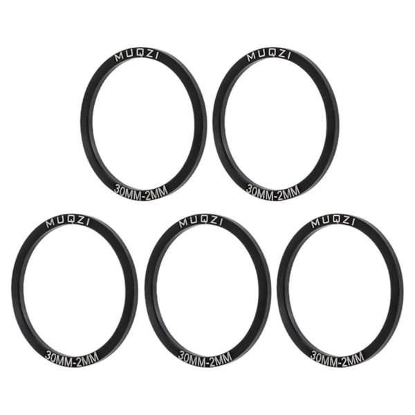 1/2/3/5 5x Cykel Bottenfäste Packning Bricka BB Spacer Reparation Black 30MM T2MM 1Set