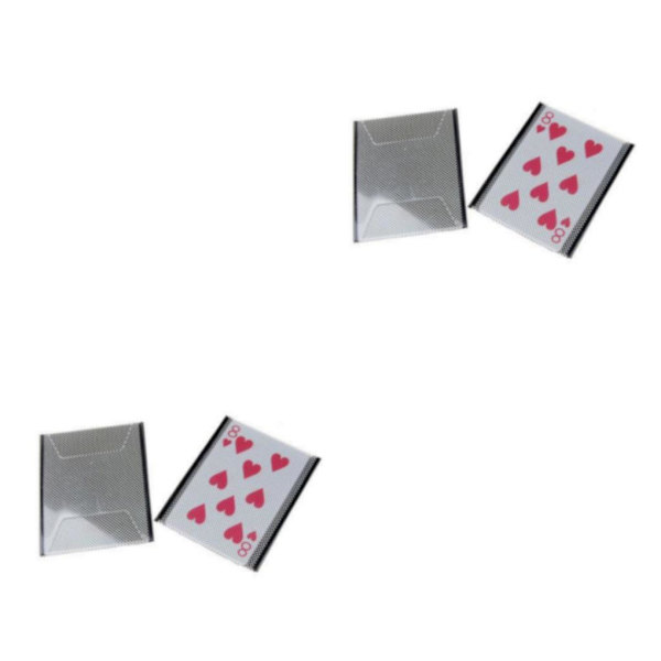 2/3 Nytt plastkortshylsa Byt illusionsknep 2Set
