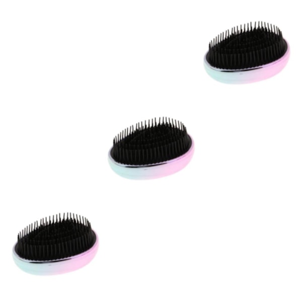 1/2/3/5 Portable Pocket Detangle Hair Brush Kam för kvinnor Multicolour 9 x 4.5cm 3Set