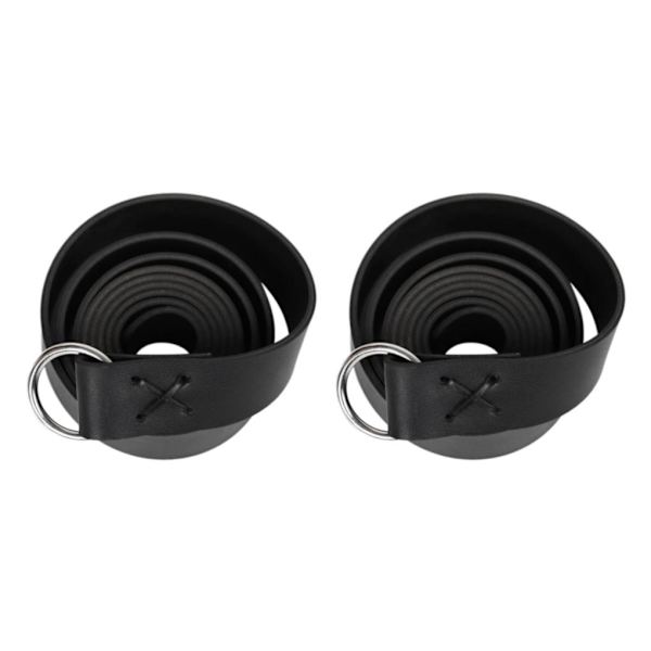 1/2/5 Läder Medieval För Viking Bälte Midjeband Fotorekvisita Black Length: 190cm 2Set
