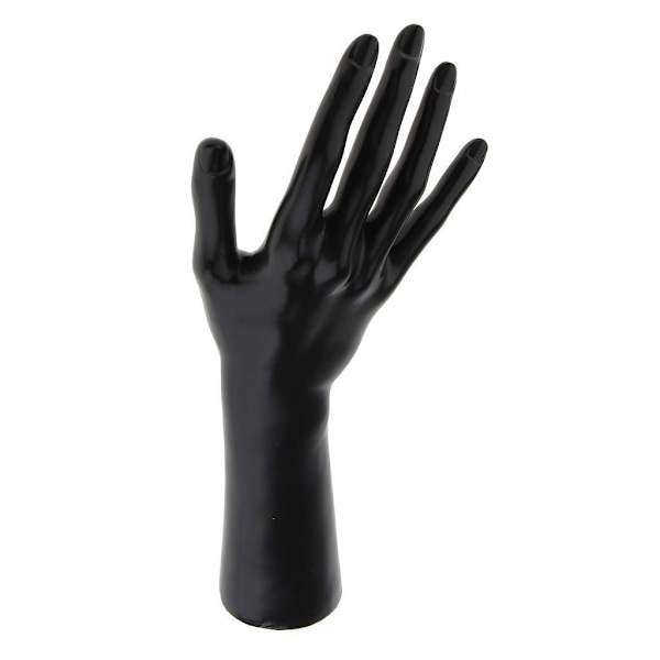 1/2 kvinnlig skyltdocka höger hand för smycken armband Ring handske Black 1Set