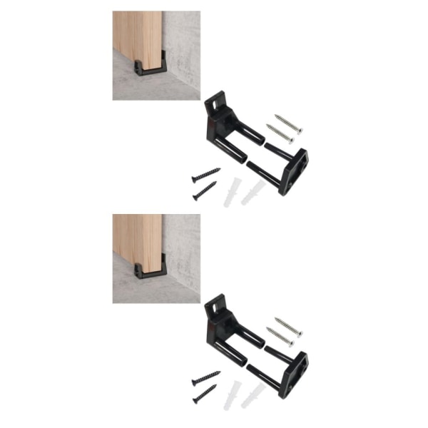 1/2 2st skjutbar ladugårdsdörr Golvguider Bottenguide Golvfäste 2Set