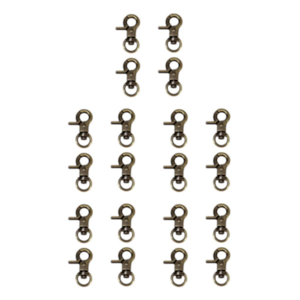 1/2/3/5 4 st zinklegering hummerklospänne Swivel Trigger Clips Bronze 30mm 5Set