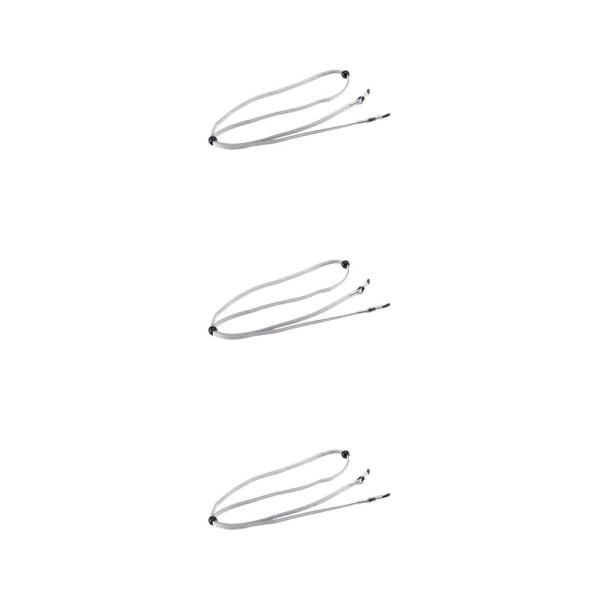 2/3/5 Glasögonrem Non- För Slip Stretchy Universal Rope Grey 26.77 Inch 3Set