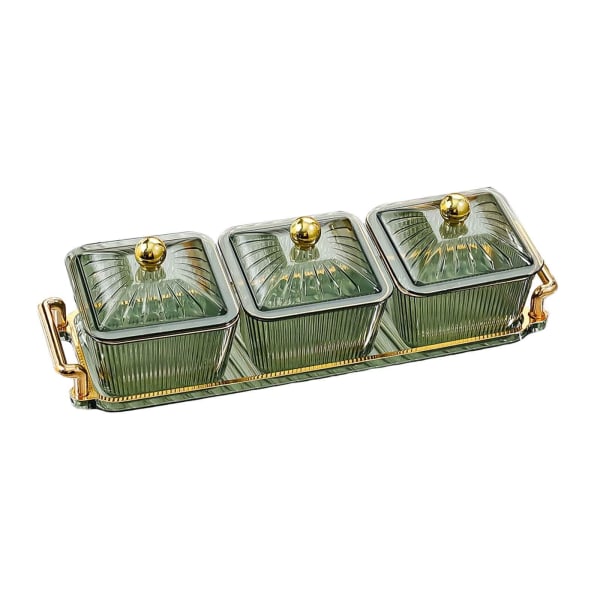 1/2/3 Nordic Style Divided Dishes Square för Reception Room 3 Grids 1Set
