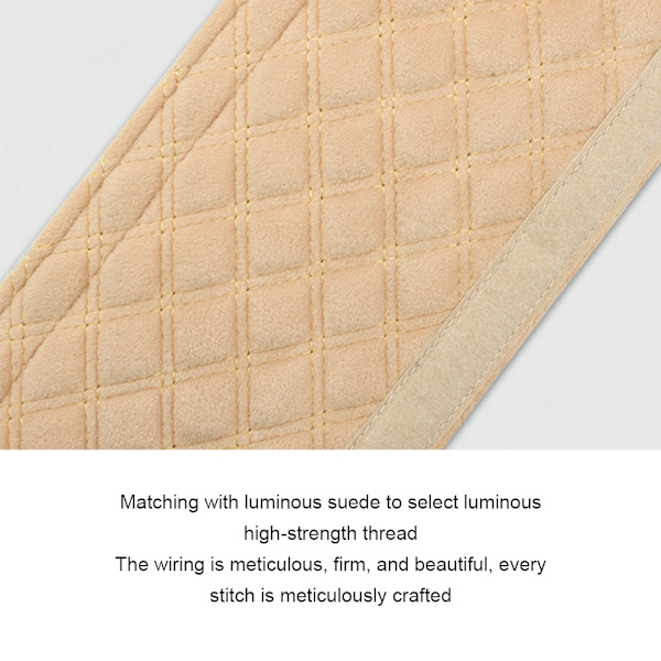 1/2/3/5 2 stycken Supermjuka, mjuka bilkåpor Ingen blekning Ingen fällning beige single line 33CM 1Set