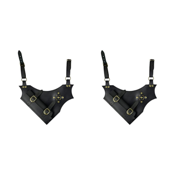 1/2/3/5 Medieval Frog Cutlass Rapier Costume för scenshow män Black 20.5 x 12cm 2PCS