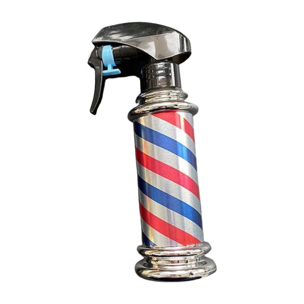 1/2 Multifunktionell Barber Spray Flaska Retro Stripes för Salong Grey 200ml 1Set