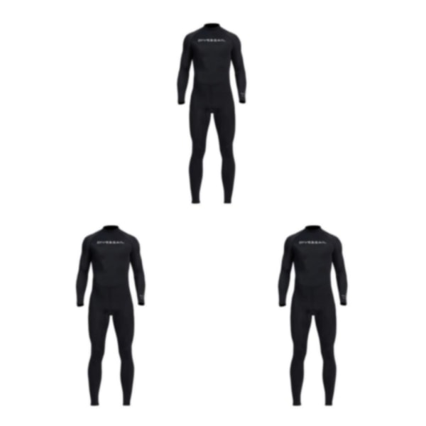 1/2/3/5 Snygga badkläder Surfing Anti-Back Zip Kajakpaddling för Black XXXL 3PCS