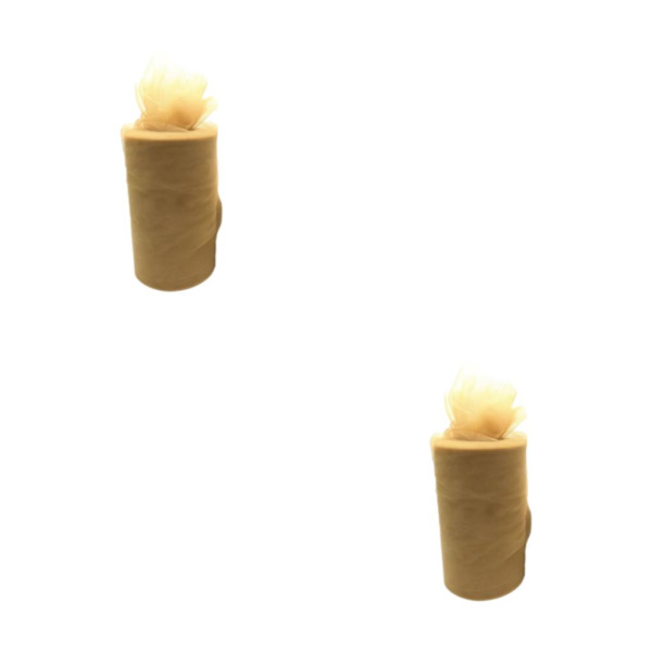 1/2/3/5 White Roll handled Tyll Coil Hållbar och pålitlig bröllop gold 2Set