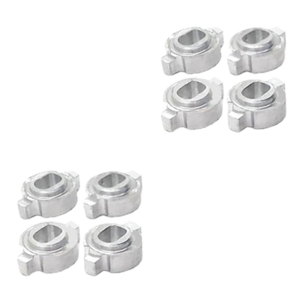 1/2/3/5 paket med 4 kopplingskonverteringsadapter för Zero-Z 1/28 RC silver inner dia 2x3mm 2Set