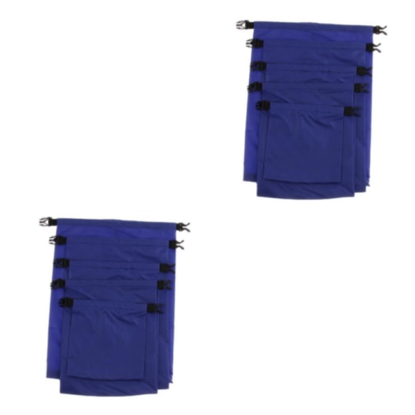 1/2 5 Storlekar Set Vattentät Torrväska Säck Förvaring Camping Rafting 2PCS