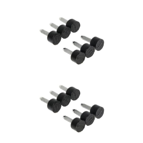 1/2/3/5 3 par Snygga högklackade tips Taps Skoreparation Black 9x6mm 2Set