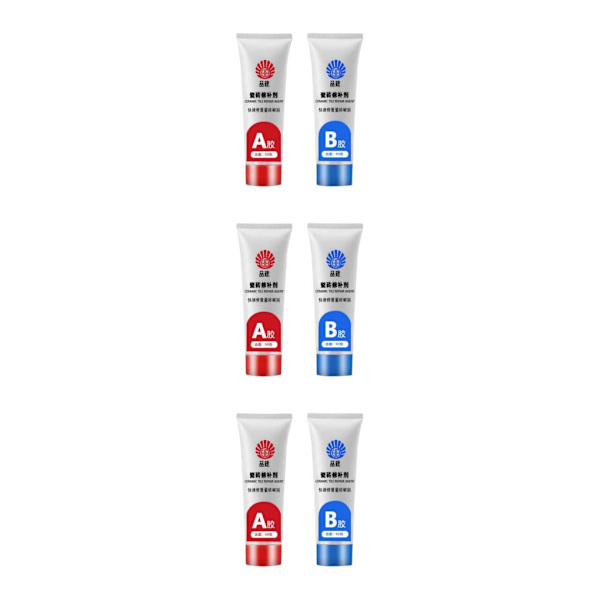 1/2/3 2x Tile Repair Agent Fix Hole Keramic Repair Pasta för Light Gray 50ml 3Set