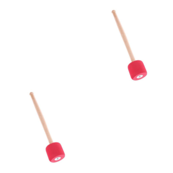 1/2 Bass Drum Mallet Stick Foam Mallet Percussion med trä 2Set