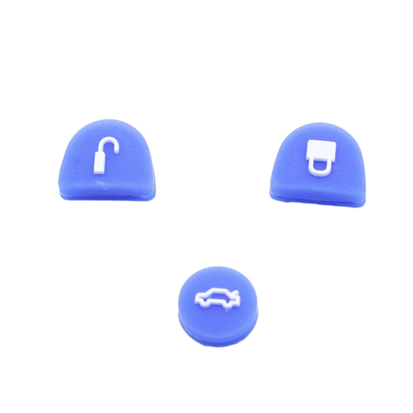 1/2/3/5 3st Silica Gel Key Buttons Fjärrreparationssats Bekvämt Blue 1Set