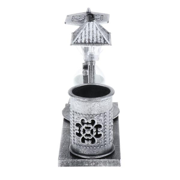 1/2 timglassandtimer med inbyggt ljus för hemmets sovrum Silver 1Set