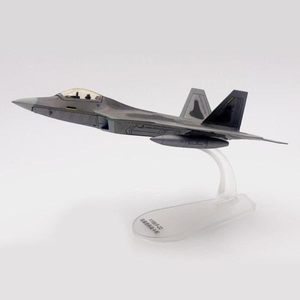 1/100 skala F-22 flygplansmodell med stativ hög simulering