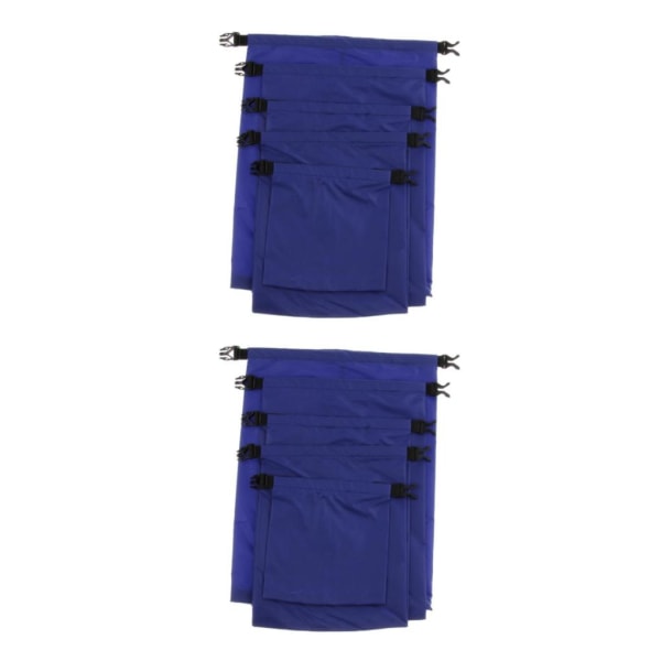 1/2 5 Storlekar Set Vattentät Torrväska Säck Förvaring Camping Rafting 2PCS