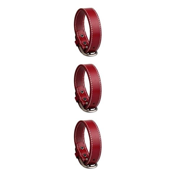 1/2/3/5 Vintage läderarmband Armband Legering Rem Spänne Spänne Red 26cm 3Set