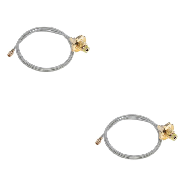 1/2/3/5 lättviktsventil påfyllningsadapter med mätare DIN-ventil Type 2 2PCS