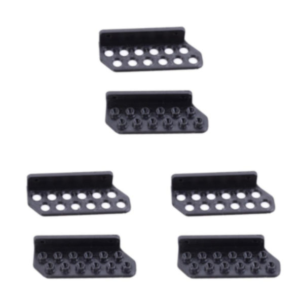 1/2/3 Kompakt och Robust Väggmonterad 12 Hållare Organizer Black 3PCS