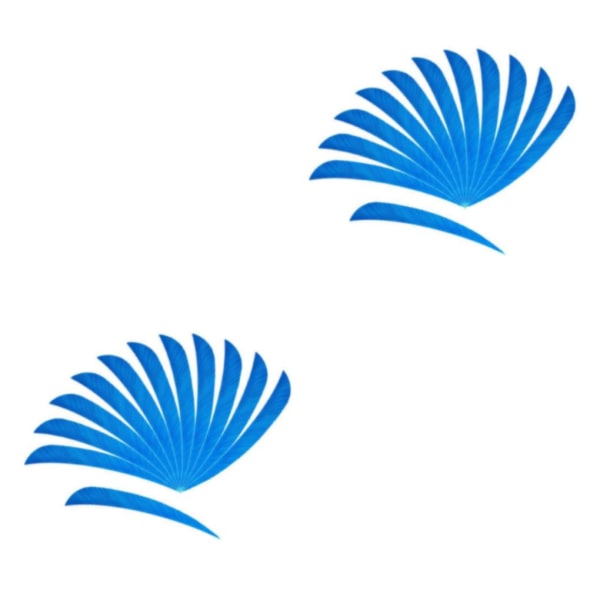 1/2/3/5 12 stycken För Bågskytte Jaktfjäder Fletching Right Light Blue 2Set