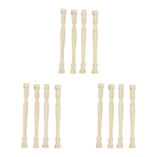 1/3/5 4x 1/12 skala balustradestolpe Handgjord för DIY-tillverkning 3Set
