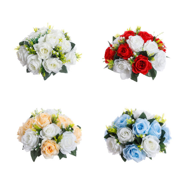 Utsökt och elegant falskt blomsterbollsarrangemang bukett för red
