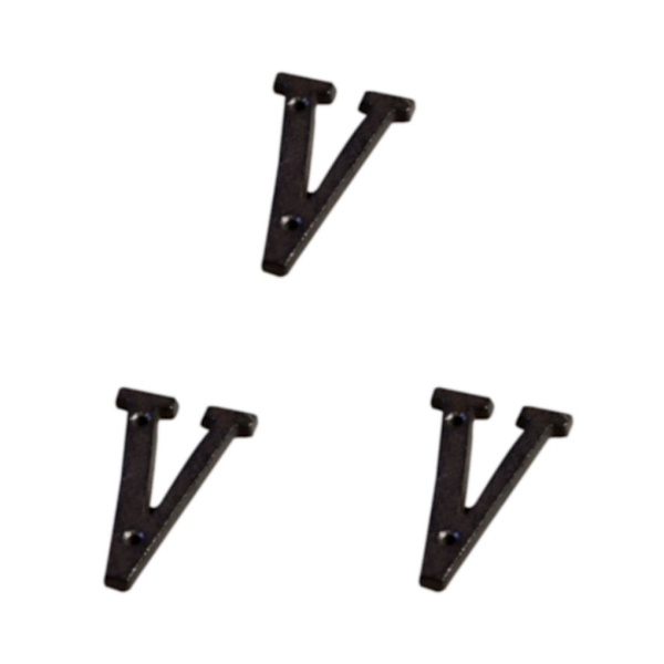 1/2/3/5 metall husnummer plakett Hållbar och rostsäker dörr B17--V 3Set