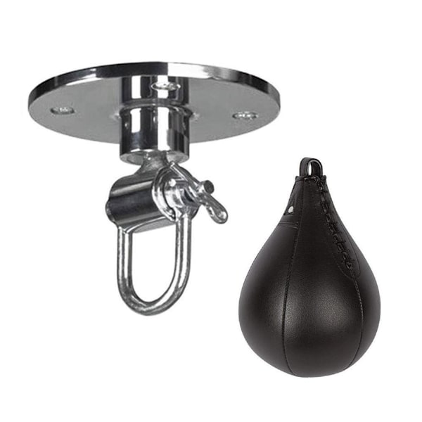 Snabba upp boxningsträningen PU Boxing Speed ​​Ball MMA Punch Bag Black