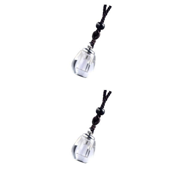 1/2/3/5 Memorial Pendant Halsband Parfymflaska för Ashes Clear drop shape 2Set