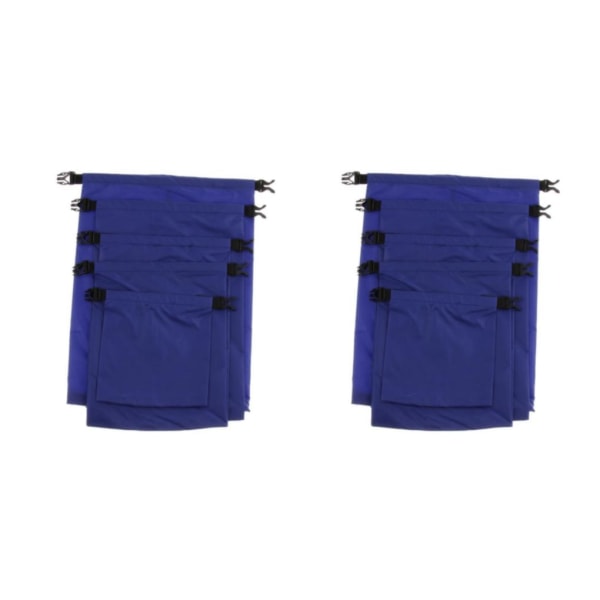 1/2 5 Storlekar Set Vattentät Torrväska Säck Förvaring Camping Rafting 2PCS