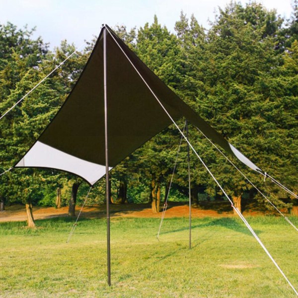 1/3 Bärbar Solid Tarp-stänger 220cm Backpacking Canopy Markis 1 Pc