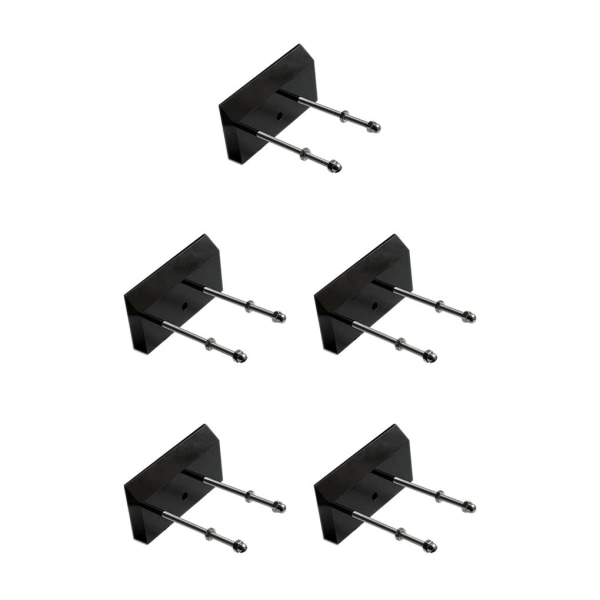 1/2/3/5 Väggmonterad Longboard Display Rack för snygg garage Black 5PCS