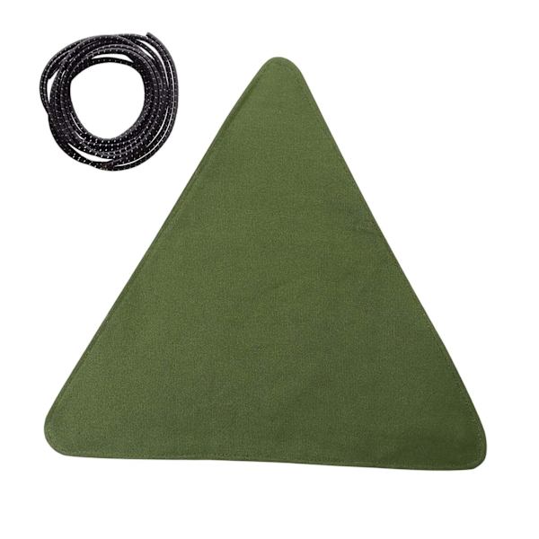 1/2/3/5 Canvas Camping För Triangel Pall Duk Resor Vandring Dark Green 37 x 37cm 1Set