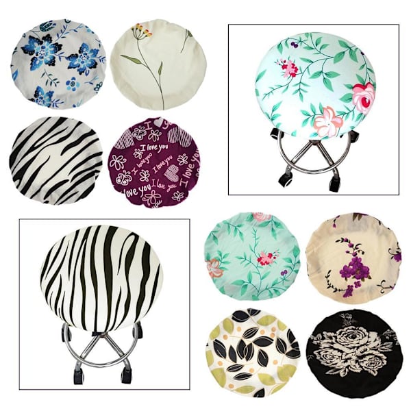 1/2/3/5 Fashionabla cover Rund vridbar stolsits Type B15 1Set
