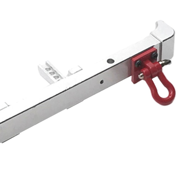 1/2/3/5 RC metall bakre stötfångare med schacklar för ZP1001 ZP1002 Silver 141mm 1Set