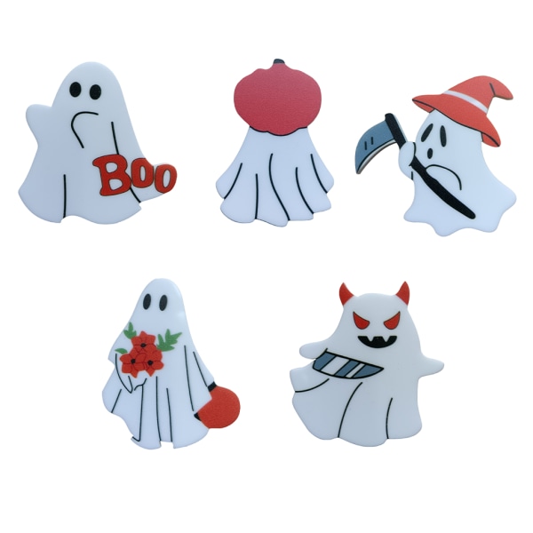 1/2/3/5 Colorful Fun Ghosts Emalj Pin Snygg universal brosch D 1 Pc